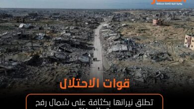 قوات الاحتلال تطلق نيرانها بكثافة على شمال رفح بقطاع غزة