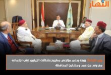 وزير الزراعة يوجه بدعم مزارعي مطروح بشتلات الزيتون عقب اجتماعه مع وفد من عمد ومشايخ المحافظة