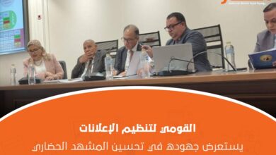 القومي لتنظيم الإعلانات يستعرض جهوده في تحسين المشهد الحضاري