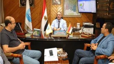 رئيس شركة مياه الغربية يتابع المشروعات الجاري تنفيذها