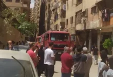 إخماد حريق أعلى عقار سكني بشبرا الخيمة دون إصابات